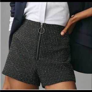 Maeve Tweed Zip-Front Shorts NEW WITH TAGS size 6